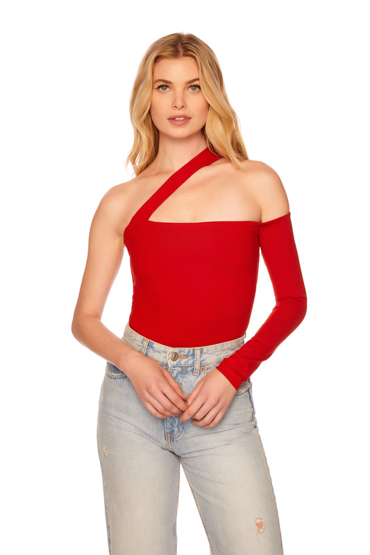 one shoulder strap top